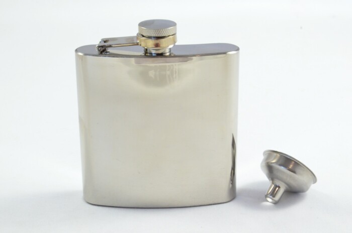 Handmade Stainless Steel Luxury Hip Flask 6oz With Funnel Gift Boxed - Image 2