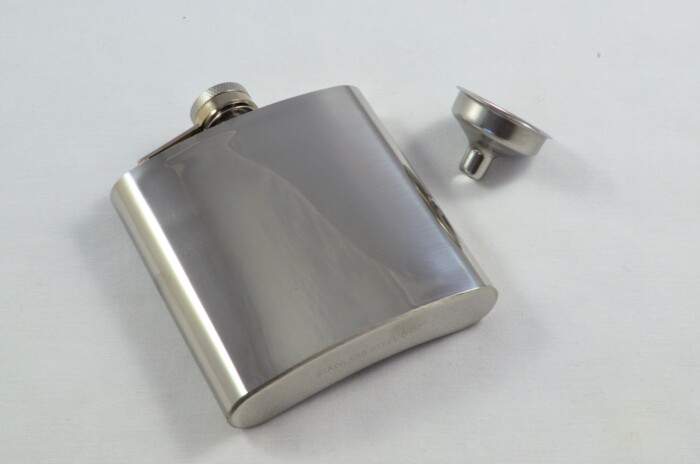 Handmade Stainless Steel Luxury Hip Flask 6oz With Funnel Gift Boxed - Image 3