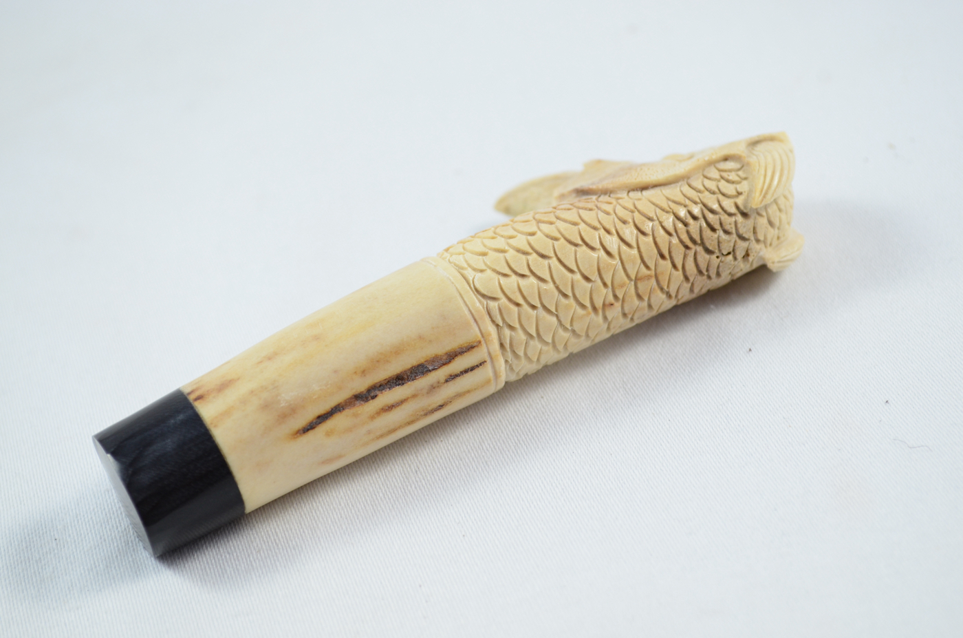 Pheasant Carved Walking Stick Cane Top Handle Stag Antler Horn Made Sheffield England - Image 4