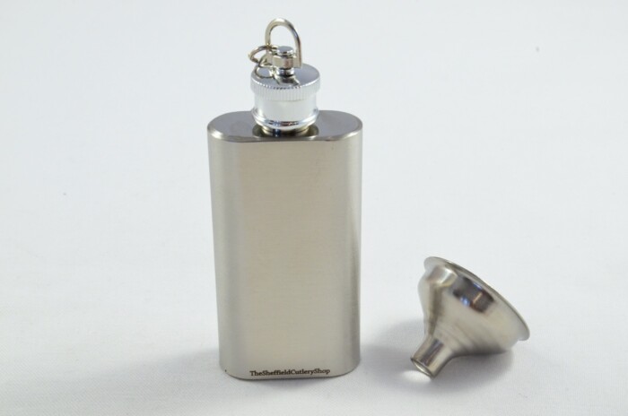 Handmade Stainless Steel Hip Flask 2 oz With Funnel