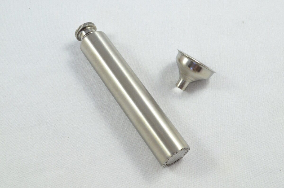 Handmade Stainless Steel Ladies' Hip Flask 2oz With Funnel