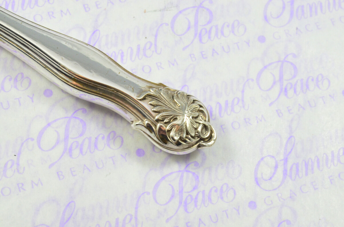 Aaron Hadfield Sheffield Sterling Silver Handled Letter Opener Vine Pattern 1835 Cased - Image 5