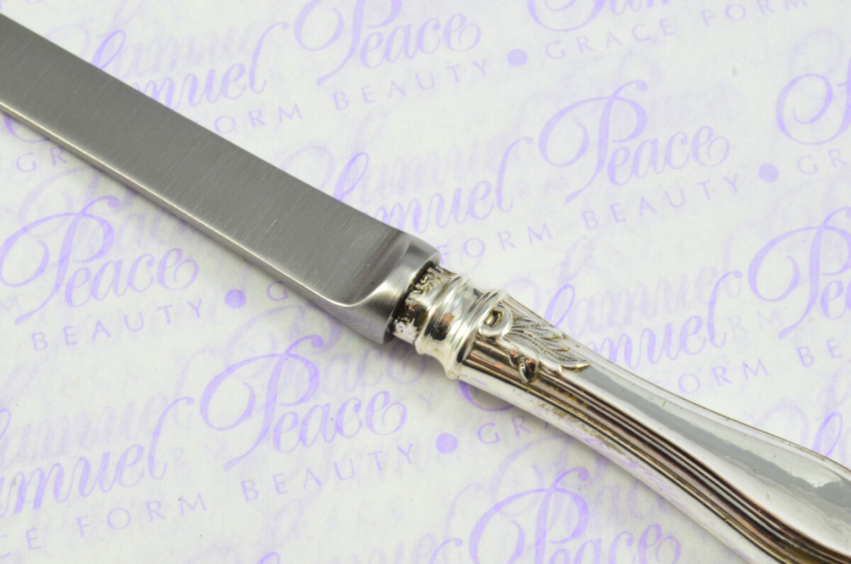 Aaron Hadfield Sheffield Sterling Silver Handled Letter Opener Vine Pattern 1835 Cased - Image 6