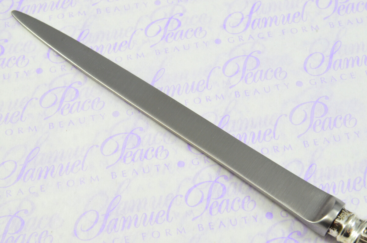 Aaron Hadfield Sheffield Sterling Silver Handled Letter Opener Vine Pattern 1835 Cased - Image 7