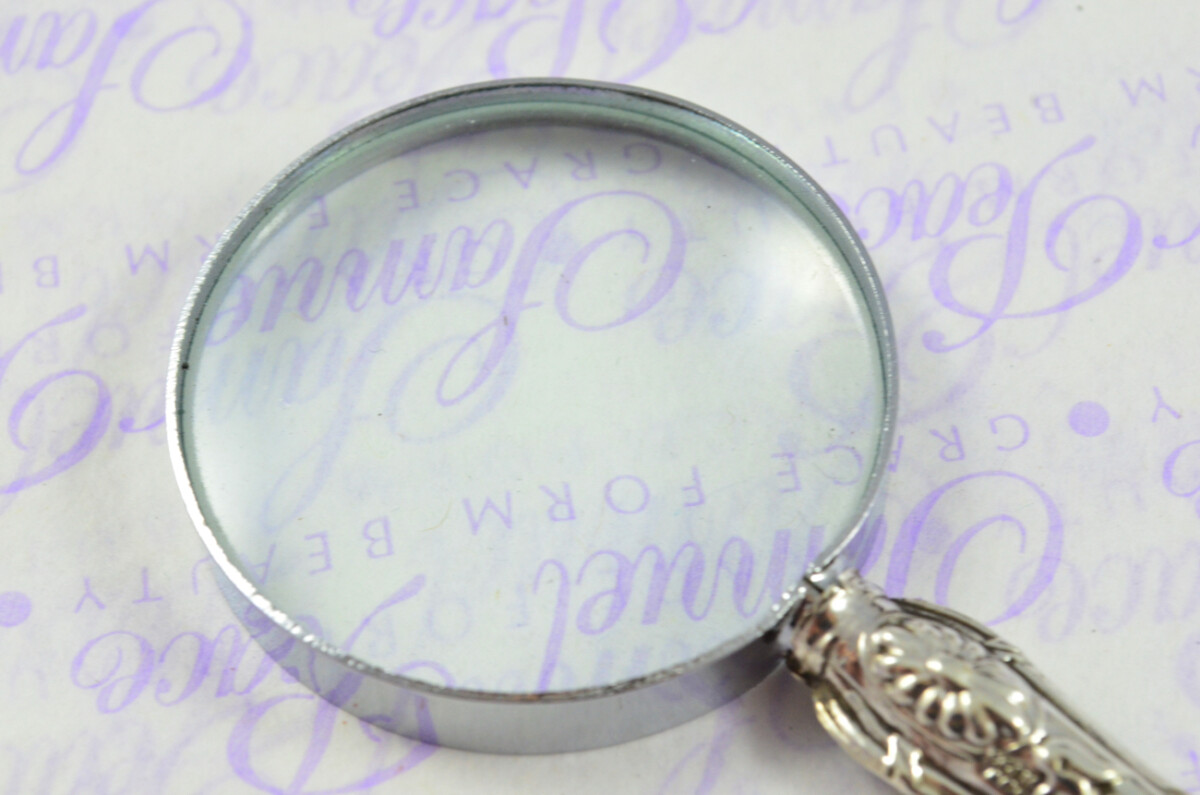 Banister Pattern Sterling Silver Magnifying Glass Birmingham 1908 - Image 6