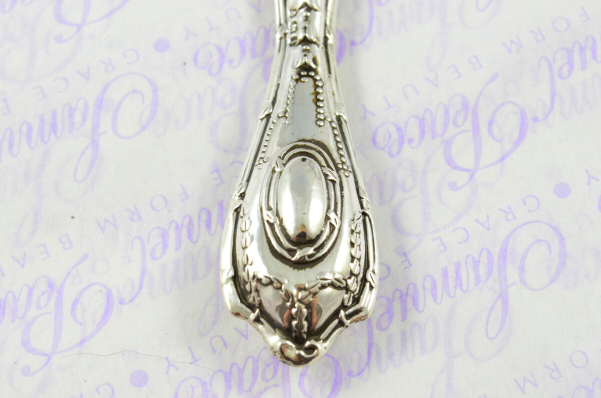 Banister Pattern Sterling Silver Magnifying Glass Birmingham 1908 - Image 7