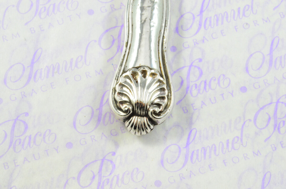 Atkin & Oxley Sheffield Sterling Silver Handled Letter Opener Kings Husk Pattern 1833 Cased - Image 5