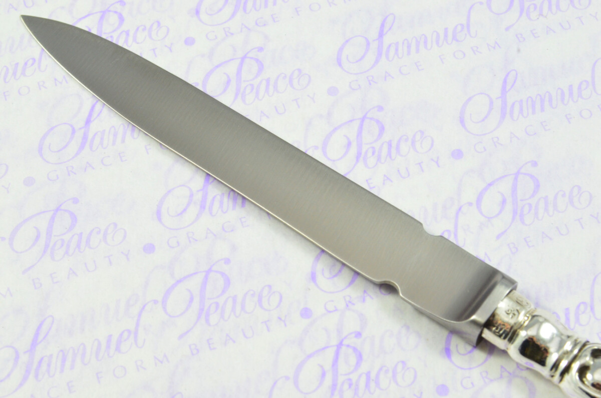Atkin & Oxley Sheffield Sterling Silver Handled Letter Opener Kings Husk Pattern 1833 Cased - Image 8