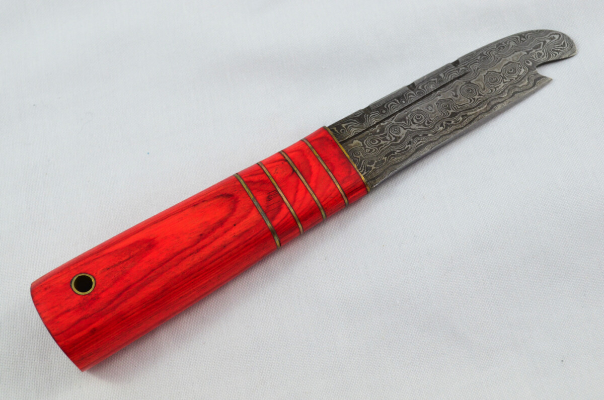 New Fantastic Genuine Laminate Handle Sgian Dubh Bottle Opener Damascus Steel Made in Sheffield England - Image 5