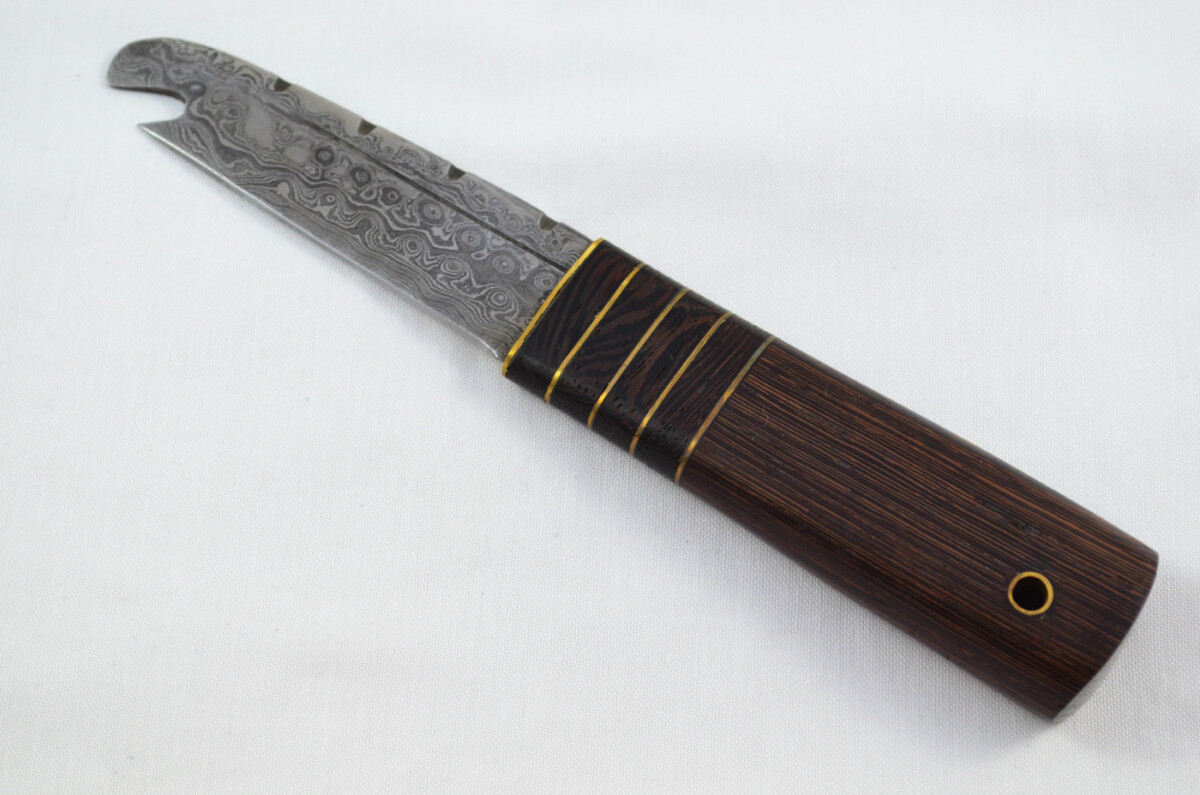 New Fantastic Genuine Laminate Handle Sgian Dubh Bottle Opener Damascus Steel Made in Sheffield England - Image 2