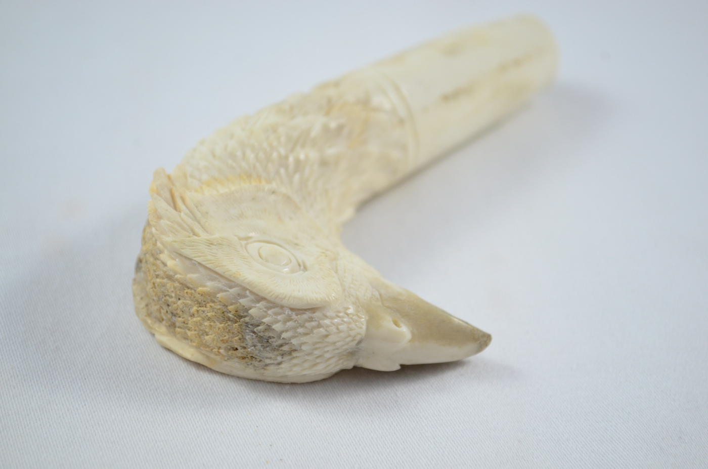 Pheasant Carved Walking Stick Cane Top Handle Stag Antler Horn Made Sheffield England - Image 4
