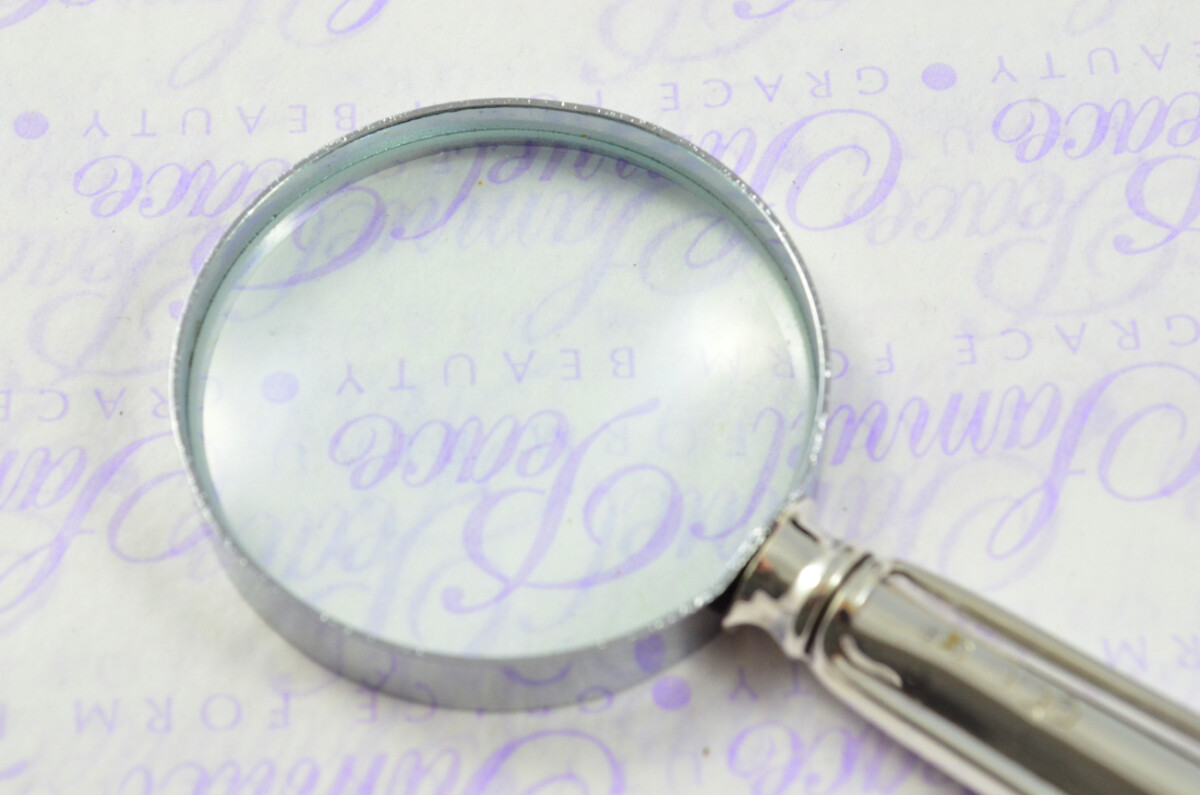 Atkin Bros Crescent Pattern Sterling Silver Magnifying Glass Sheffield 1933 - Image 6