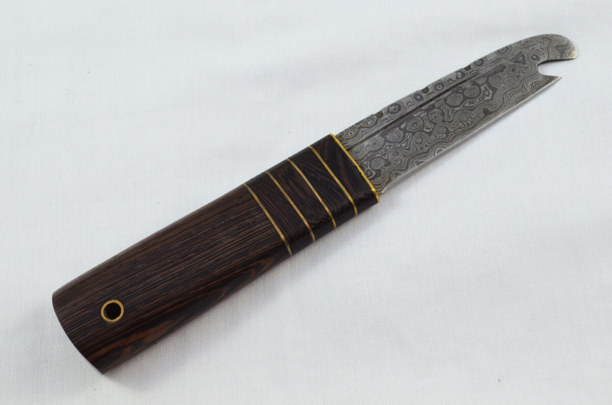 New Fantastic Genuine Laminate Handle Sgian Dubh Bottle Opener Damascus Steel Made in Sheffield England - Image 5