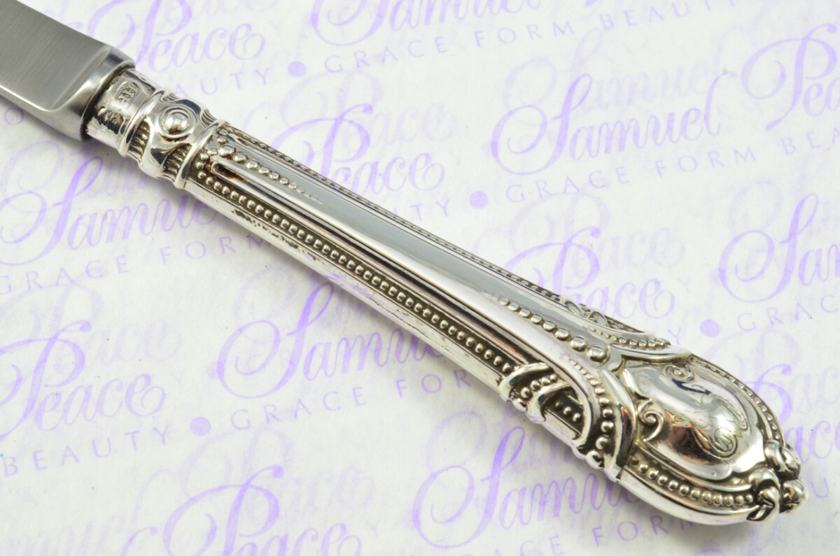Harrison Brothers Sheffield Sterling Silver Handled Letter Opener Vesey Pattern 1852 Cased - Image 4