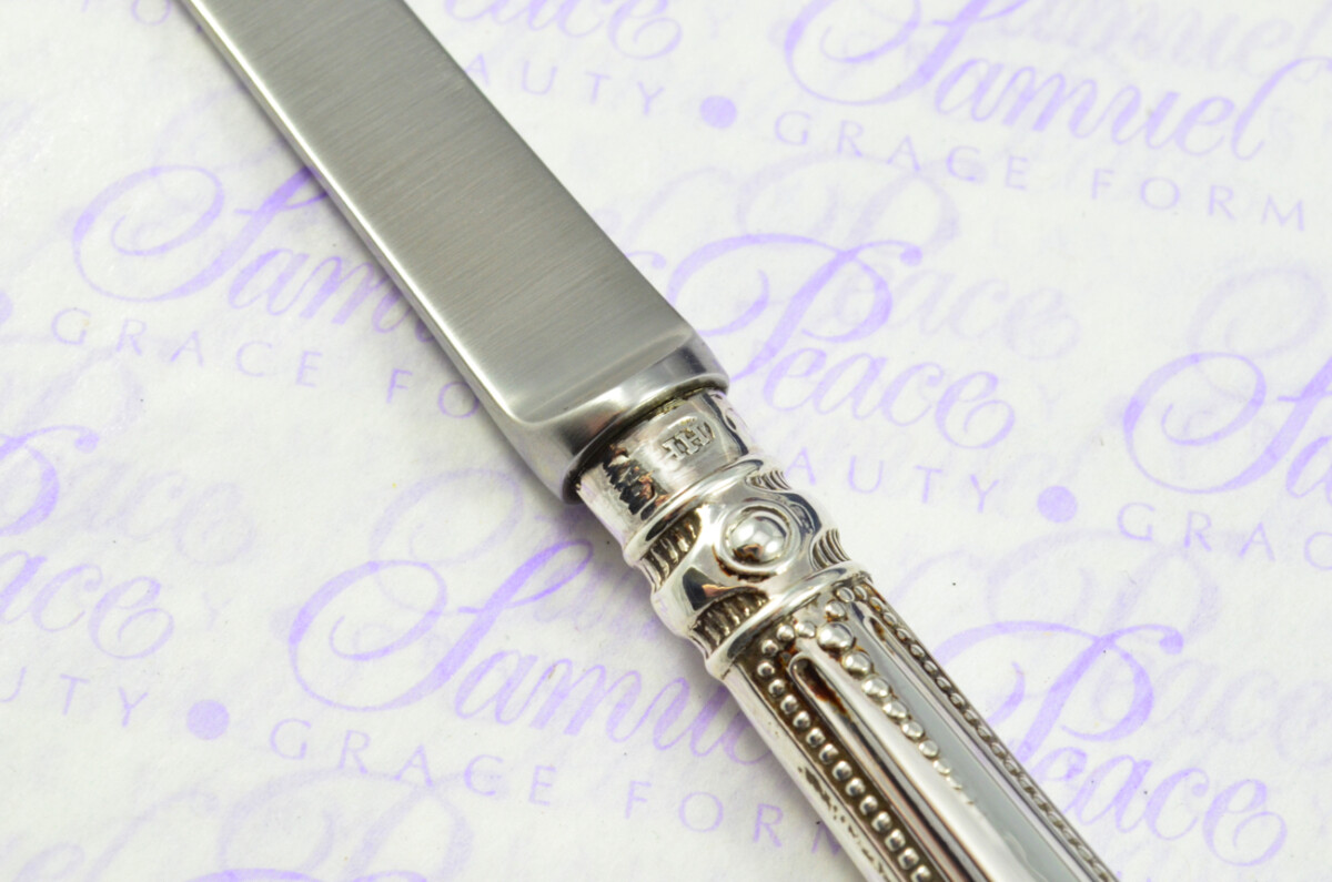 Harrison Brothers Sheffield Sterling Silver Handled Letter Opener Vesey Pattern 1852 Cased - Image 6