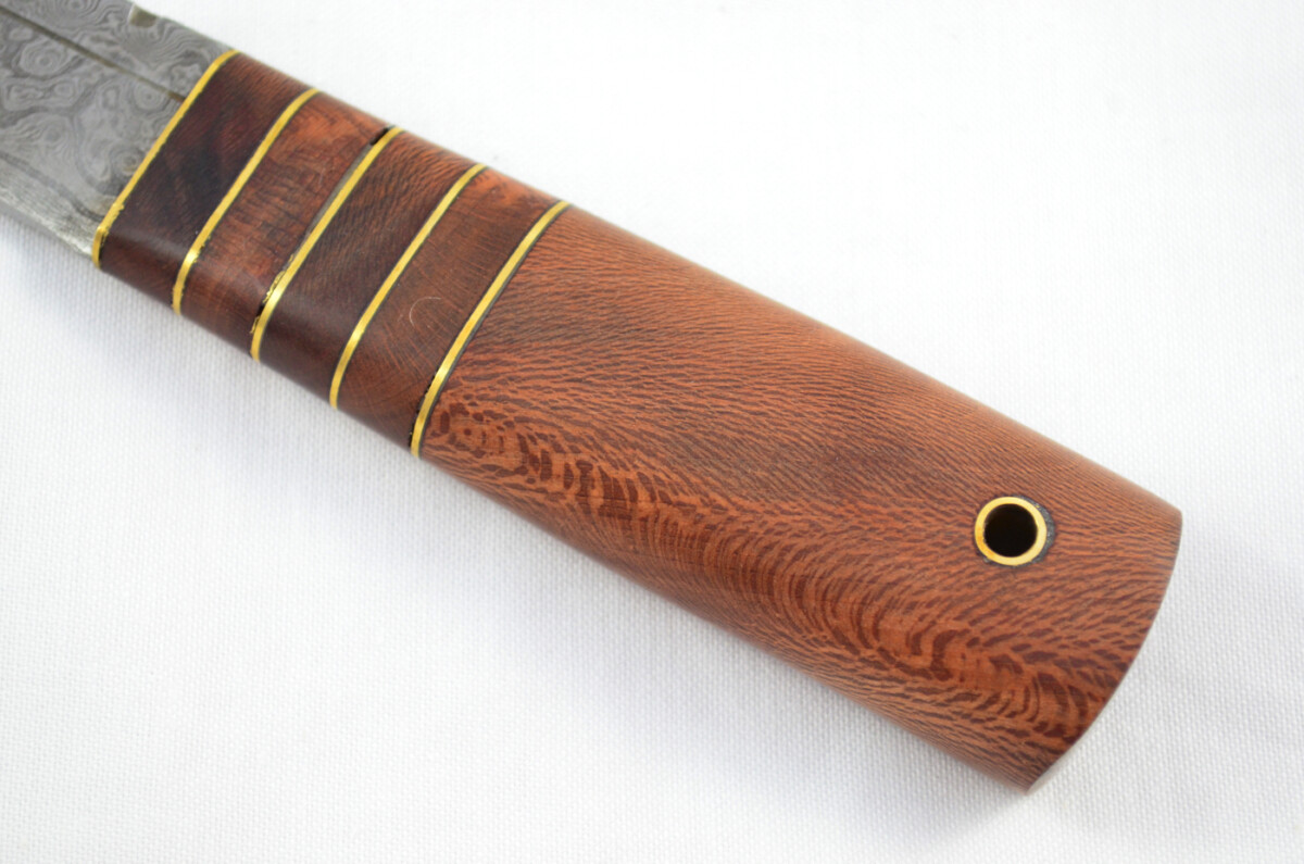 New Fantastic Genuine Laminate Handle Sgian Dubh Bottle Opener Damascus Steel Made in Sheffield England - Image 2