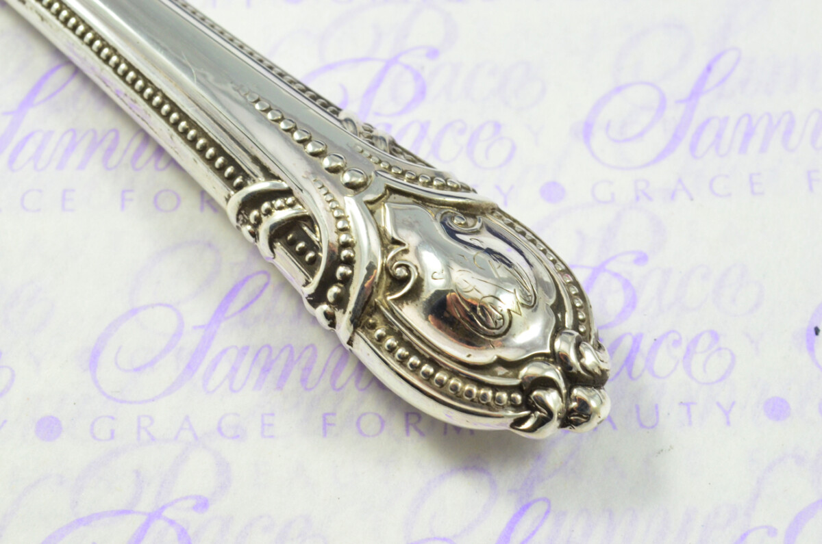 Harrison Brothers Sheffield Sterling Silver Handled Letter Opener Vesey Pattern 1852 Cased - Image 5