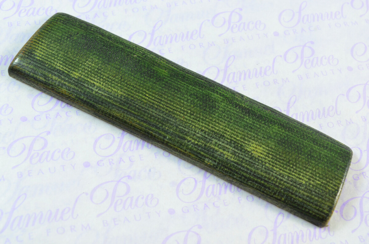 Pair of Green Canvas Micarta Knife Scales Knife Making Parts Micarta Blanks - Image 3