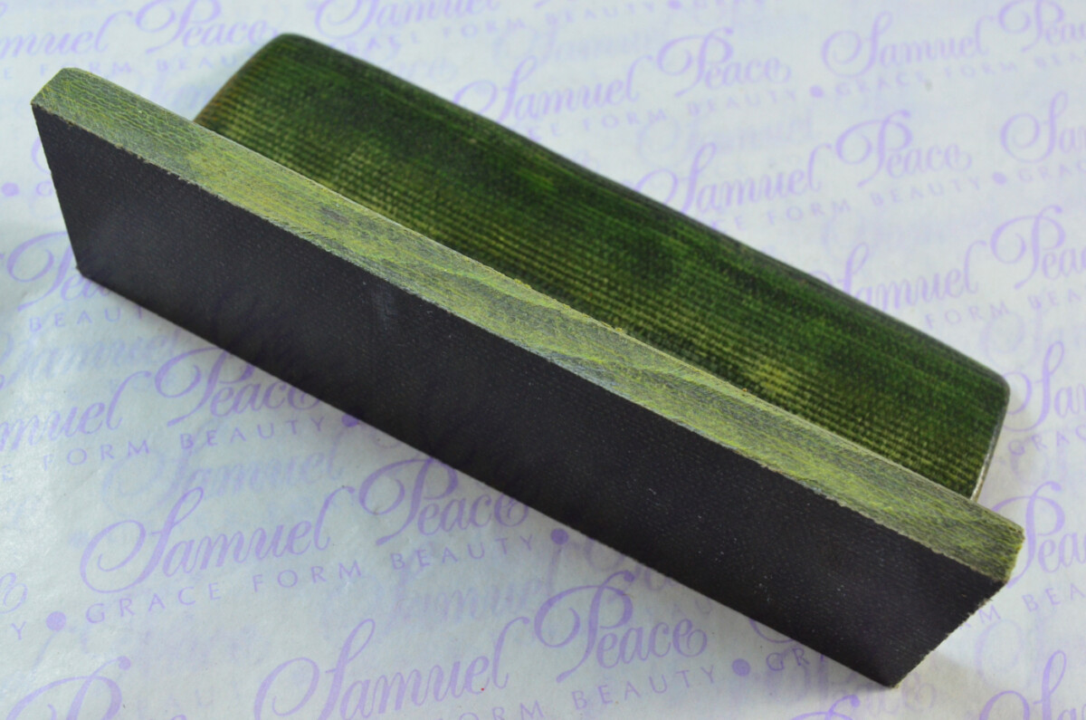 Pair of Green Canvas Micarta Knife Scales Knife Making Parts Micarta Blanks - Image 4