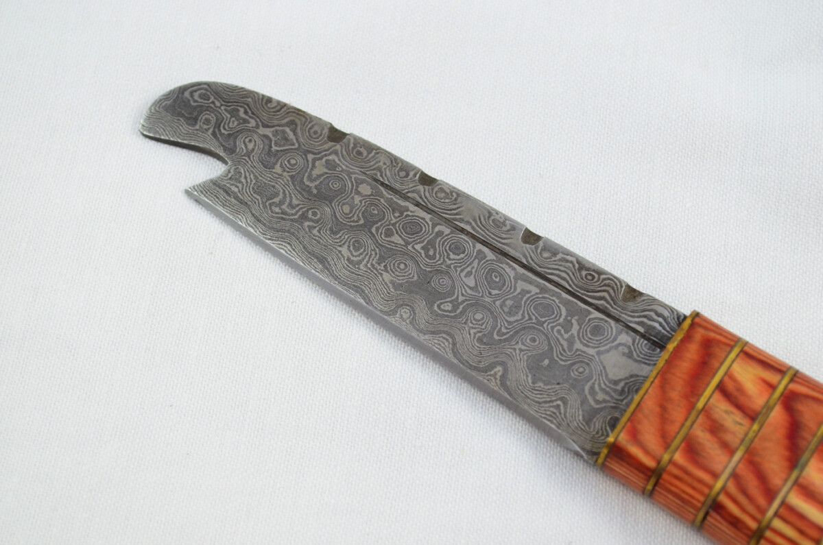 New Fantastic Genuine Laminate Handle Sgian Dubh Bottle Opener Damascus Steel Made in Sheffield England - Image 4
