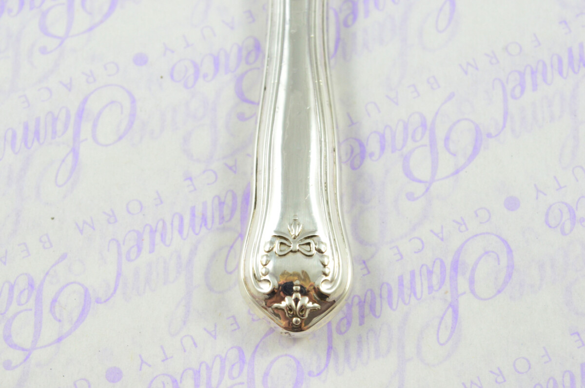 Atkin Bros Floral Bell Pattern Sterling Silver Magnifying Glass Sheffield 1950 - Image 7