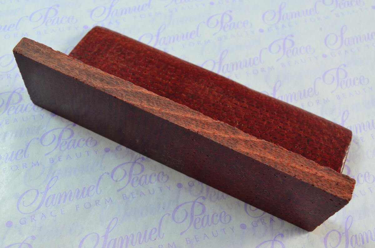 Pair of Burned Red Burlap Canvas Micarta Knife Scales Knife Making Parts Micarta Blanks - Image 4