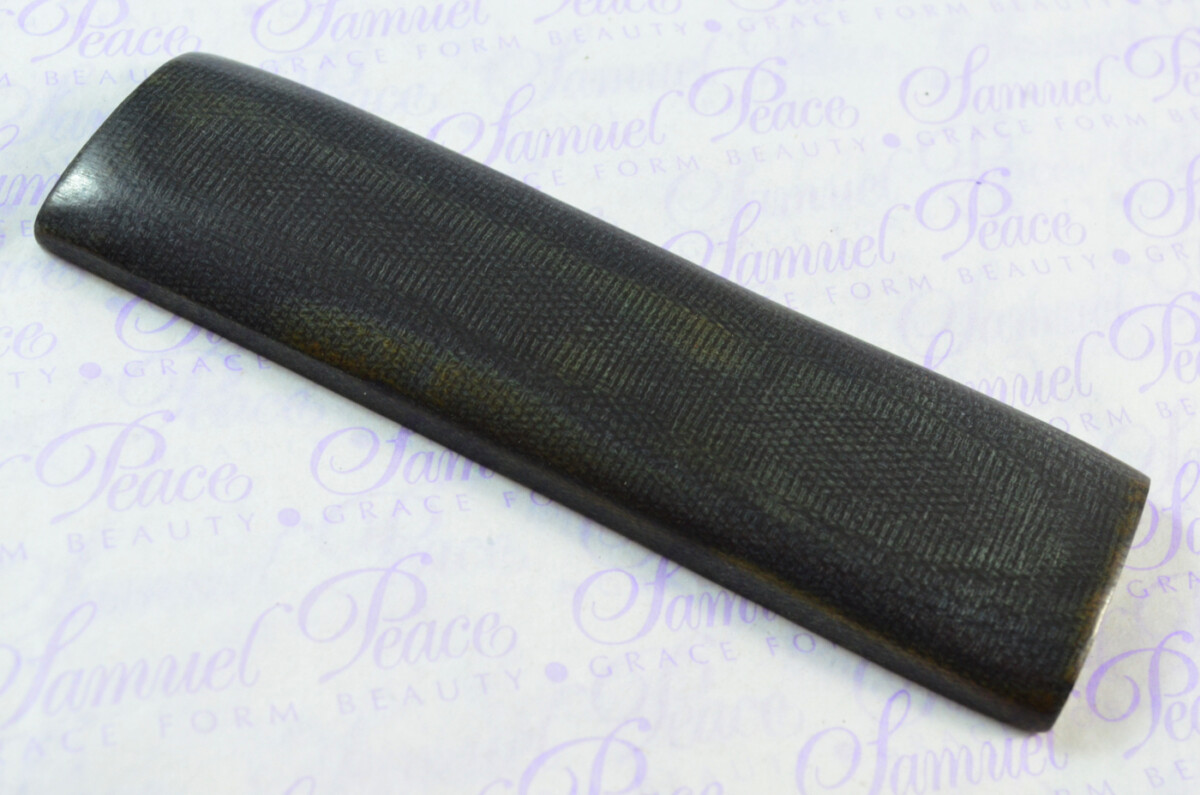 Pair of Black Canvas Micarta Knife Scales Knife Making Parts Micarta Blanks - Image 4