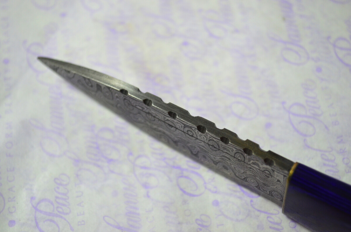 New Fantastic Coloured Pakkawood Sgian Dubh Damascus Steel Superior Sheath inc Presentation Box - Image 6