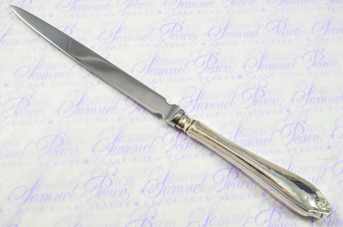 John Sanderson Sheffield Sterling Silver Handled Letter Opener Hepplewhite Pattern 1920 Cased - Image 3
