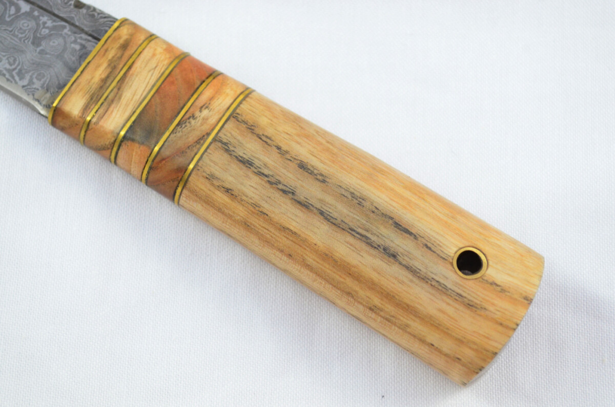 New Fantastic Genuine Laminate Handle Sgian Dubh Bottle Opener Damascus Steel Made in Sheffield England - Image 3