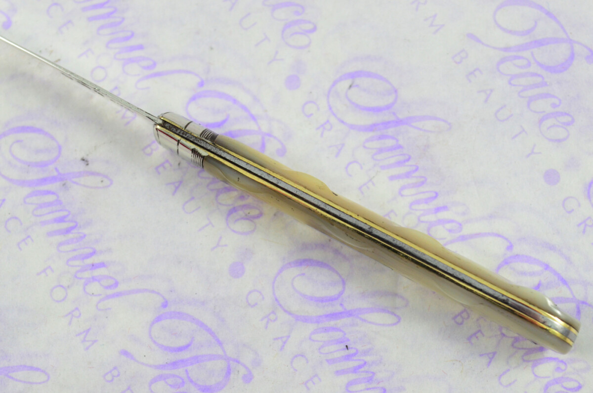 Pristine Silver Bladed Mother Of Pearl Fully Restored Birmingham Made Pen/Pocket Knife 1917 - Image 7