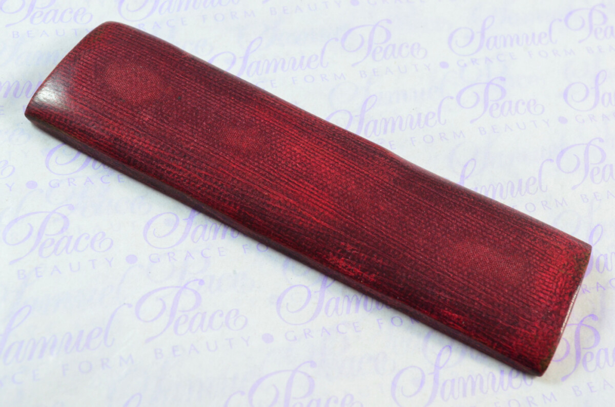 Pair of Maroon Red Canvas Micarta Knife Scales Knife Making Parts Micarta Blanks - Image 3
