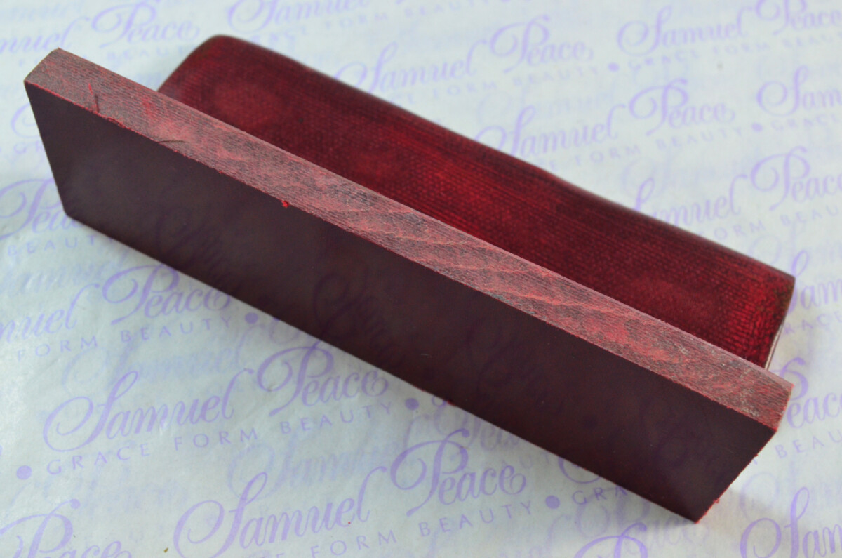 Pair of Maroon Red Canvas Micarta Knife Scales Knife Making Parts Micarta Blanks - Image 4