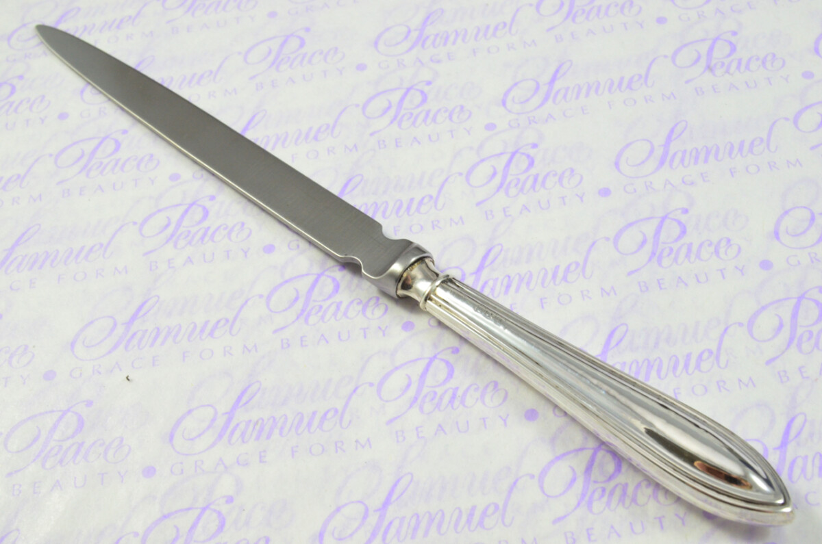 C.W.Fletcher Sheffield Sterling Silver Handled Letter Opener Sandringham Pattern 1927 Cased - Image 7