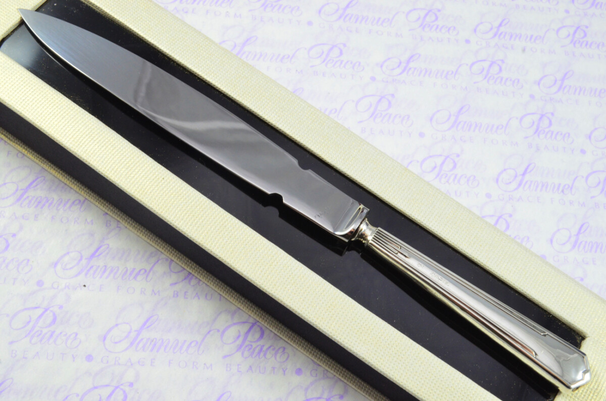 William Yates Sheffield Sterling Silver Handled Letter Opener Zenith Pattern 1963 Cased