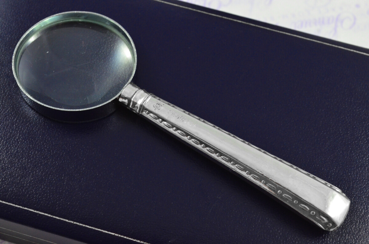 Thomas Bradbury Lincoln Pattern Sterling Silver Magnifying Glass Sheffield 1916