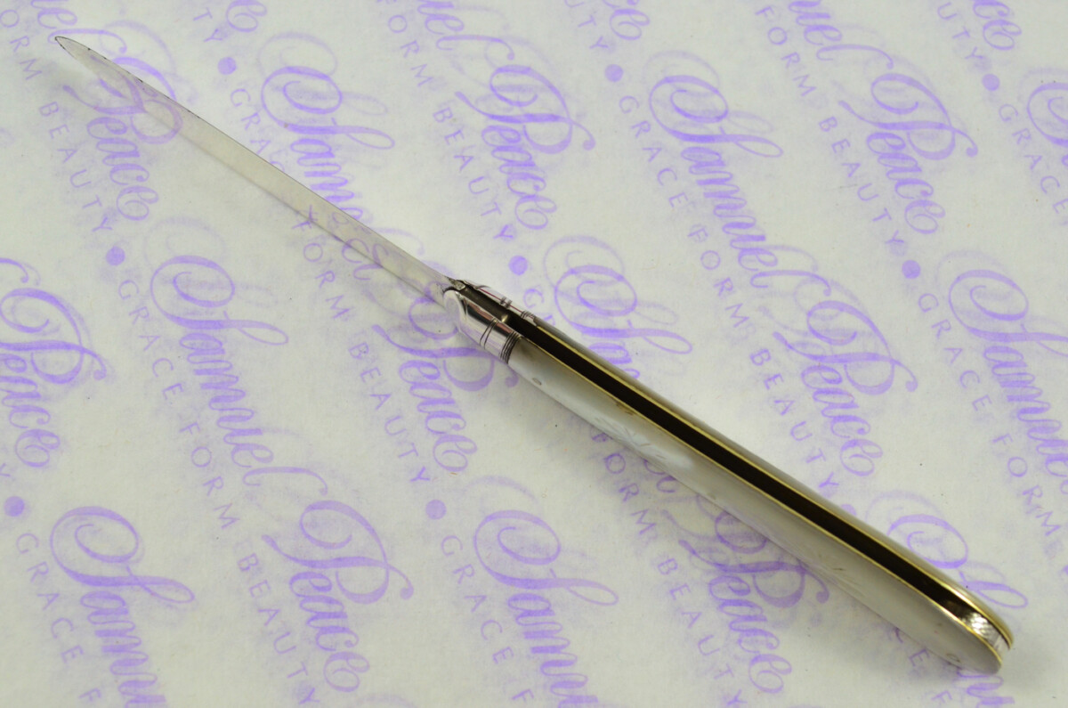 Pristine Silver Bladed Mother Of Pearl Fully Restored Sheffield Made Pen/Pocket Knife 1907 - Image 5