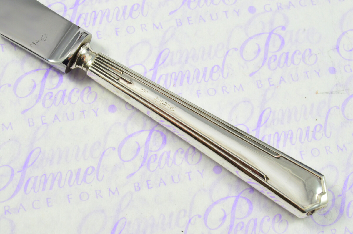 William Yates Sheffield Sterling Silver Handled Letter Opener Zenith Pattern 1963 Cased - Image 4