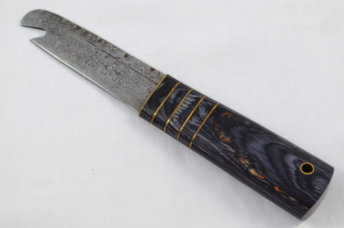 New Fantastic Genuine Laminate Handle Sgian Dubh Bottle Opener Damascus Steel Made in Sheffield England - Image 2