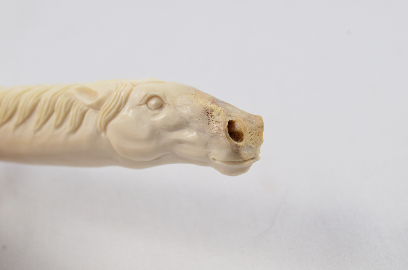 Horse Carved Walking Stick Cane Top Handle Stag Antler Horn Made Sheffield England - Image 4