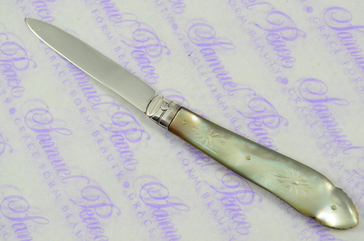 Pristine Silver Bladed Mother Of Pearl Fully Restored Sheffield Made Pen/Pocket Knife 1870 - Image 7