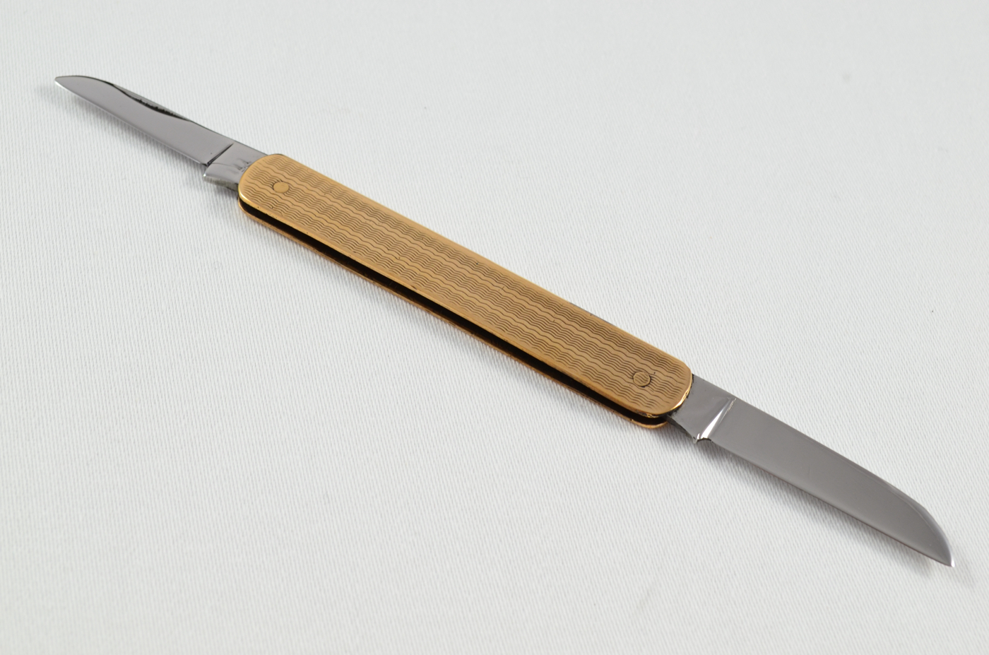A Copper Plate Engine Turned Pocket Pen Knife Sheffield - Image 5