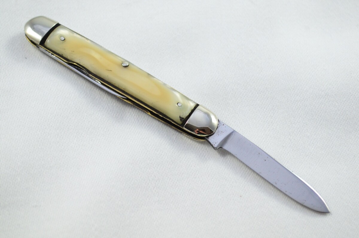 C.Johnson Carbon Steel Bladed Pearlex Scaled Pen/Fruit Knife Sheffield - Image 5