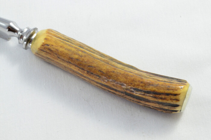 Beautiful Sheffield Handmade Authentic Stag Antler Horn Handled 3 Piece Carving Set - Image 11