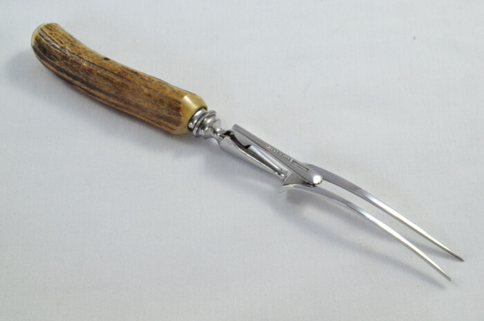 Beautiful Sheffield Handmade Authentic Stag Antler Horn Handled 3 Piece Carving Set - Image 10