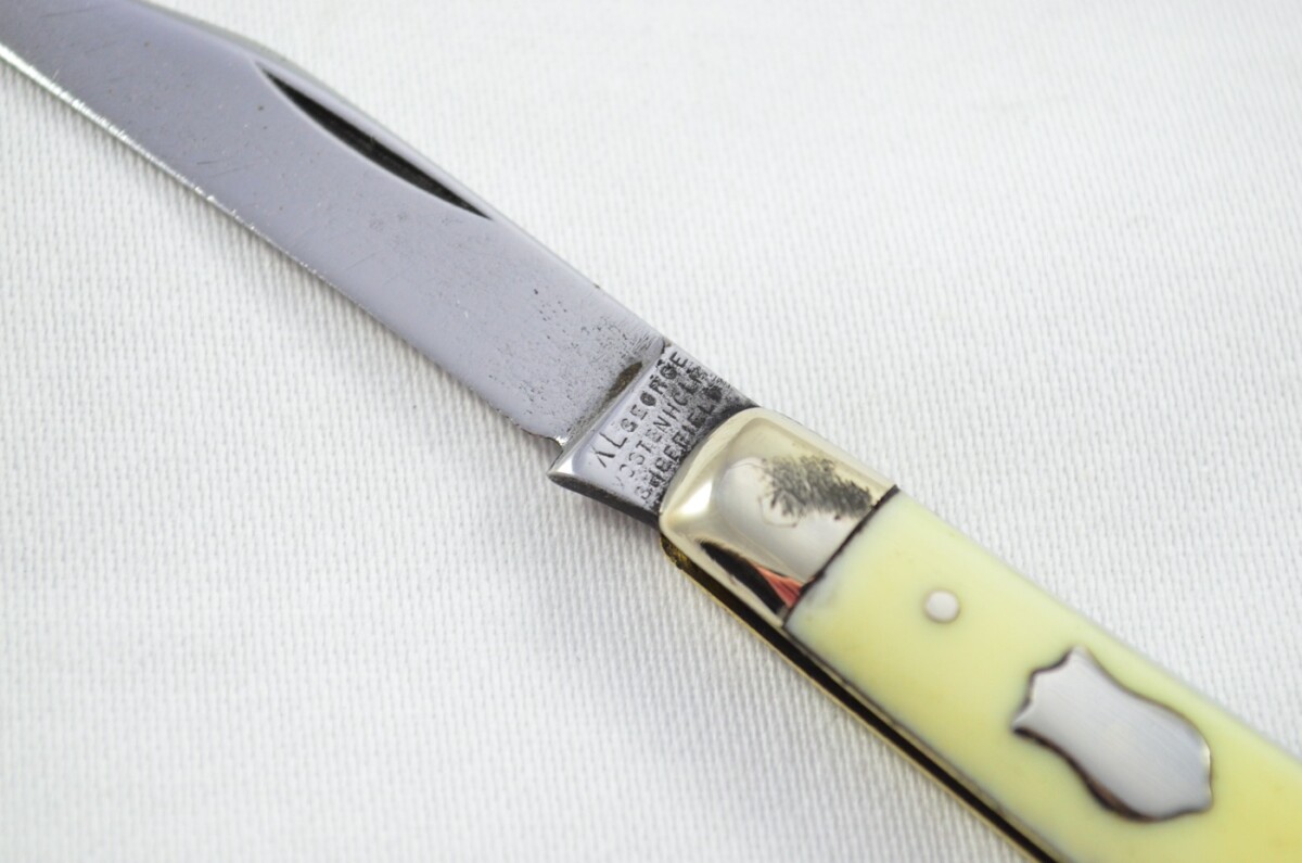 George Wostenholme Carbon Steel Bladed Imitation Ivory Scaled Pen/Fruit Knife Sheffield - Image 3