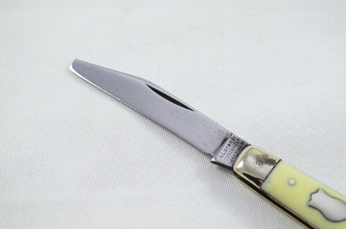 George Wostenholme Carbon Steel Bladed Imitation Ivory Scaled Pen/Fruit Knife Sheffield - Image 4