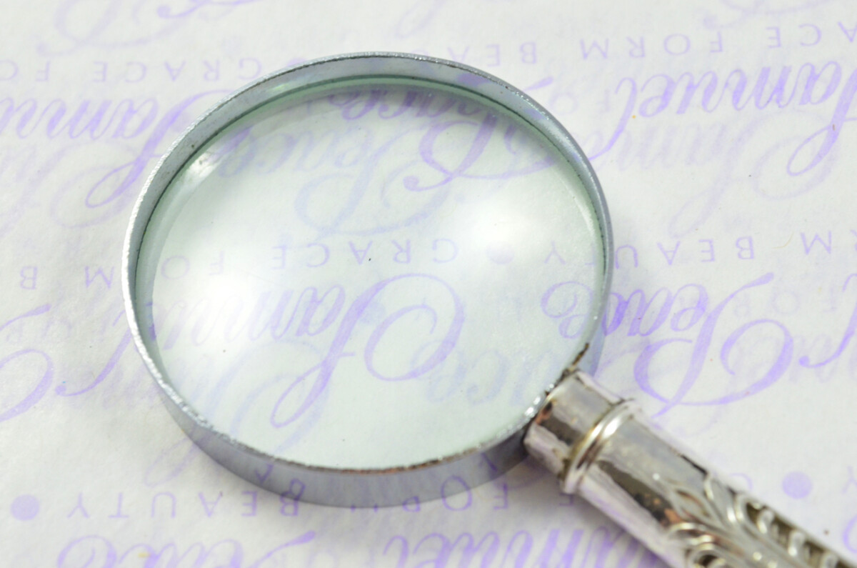 Gadroon Pattern Sterling Silver Magnifying Glass Birmingham 1902 - Image 6