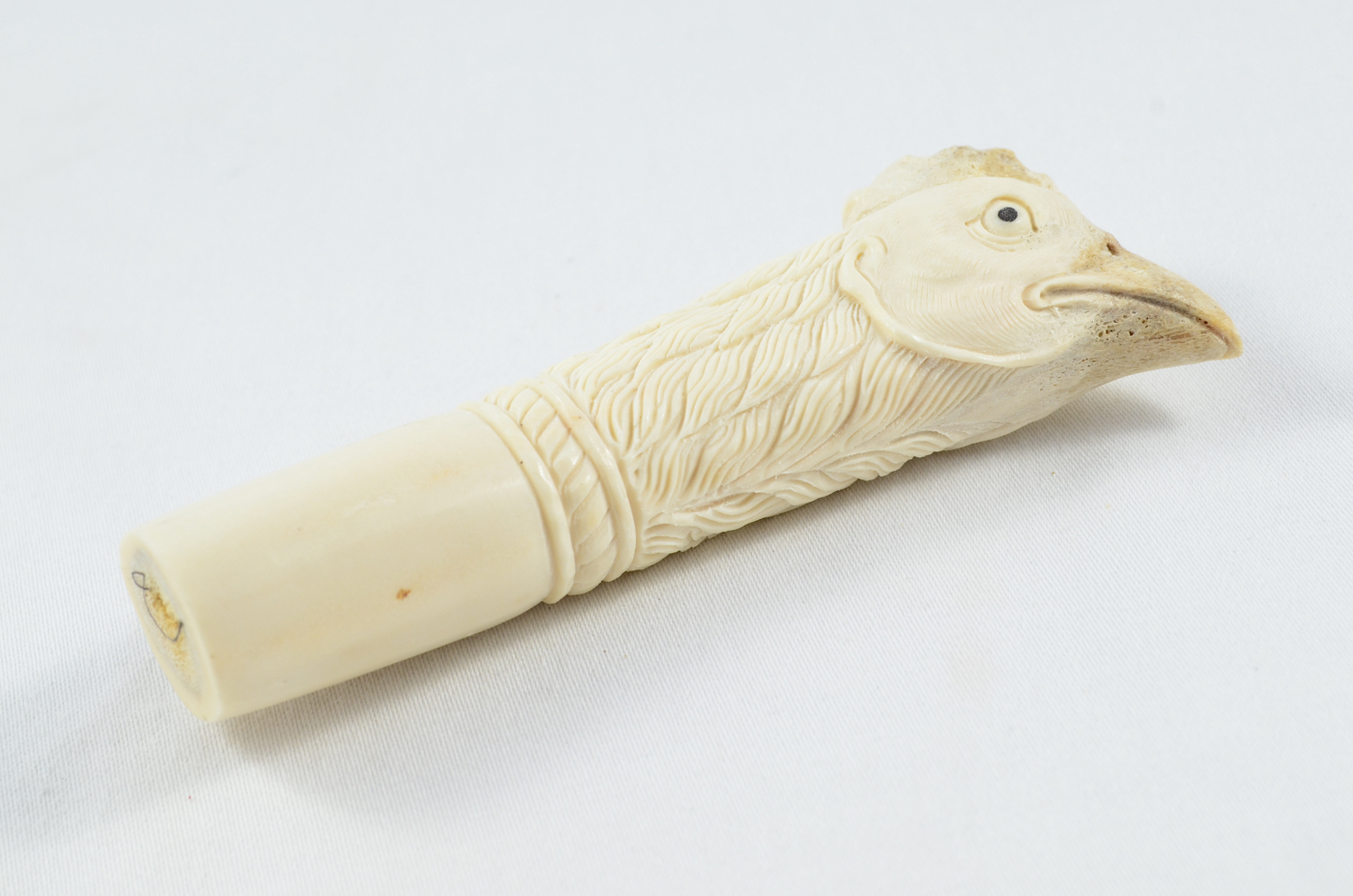 Large Rooster Carved Walking Stick Cane Top Handle Stag Antler Horn Made Sheffield England - Image 2
