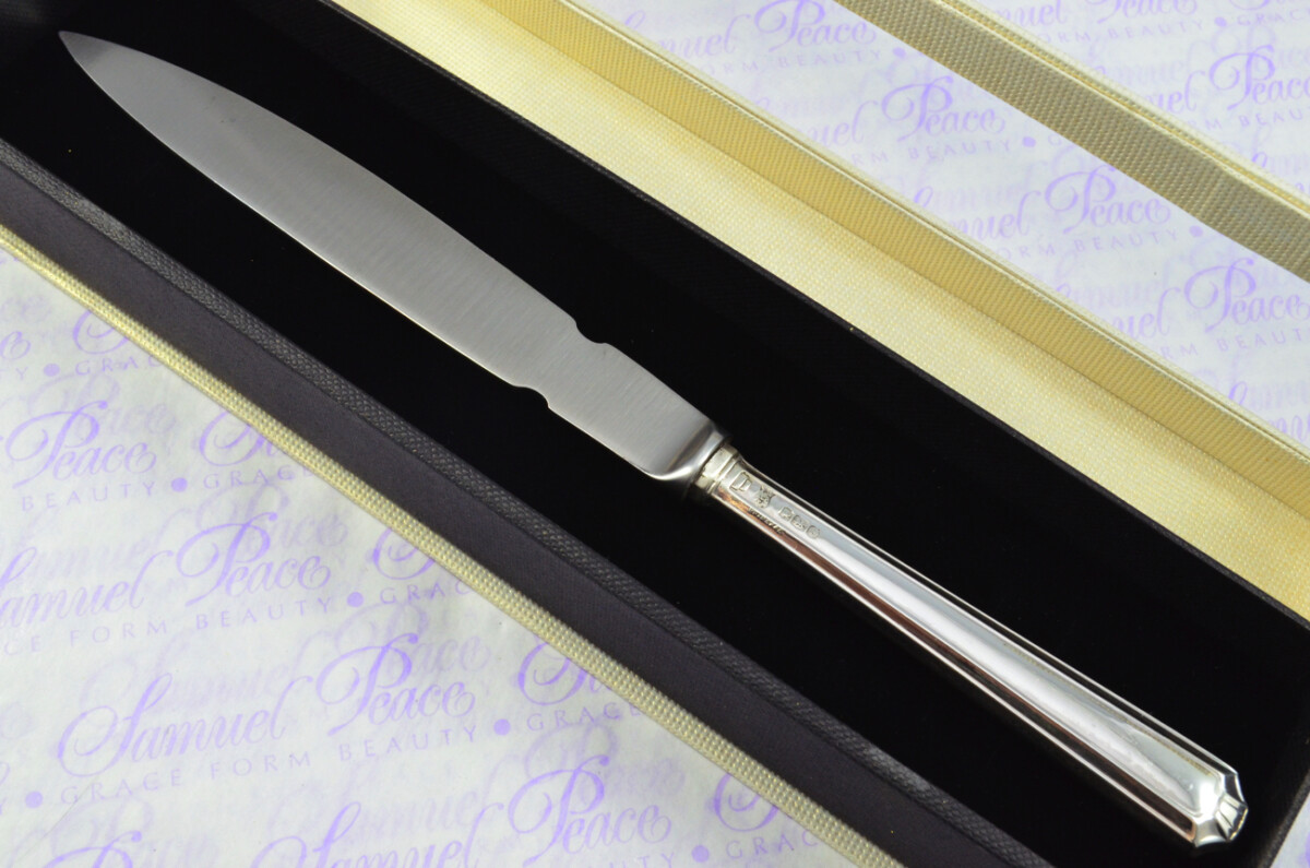 Travis Wilson & Co Sheffield Sterling Silver Handled Letter Opener Howard Pattern 1953 Cased - Image 2
